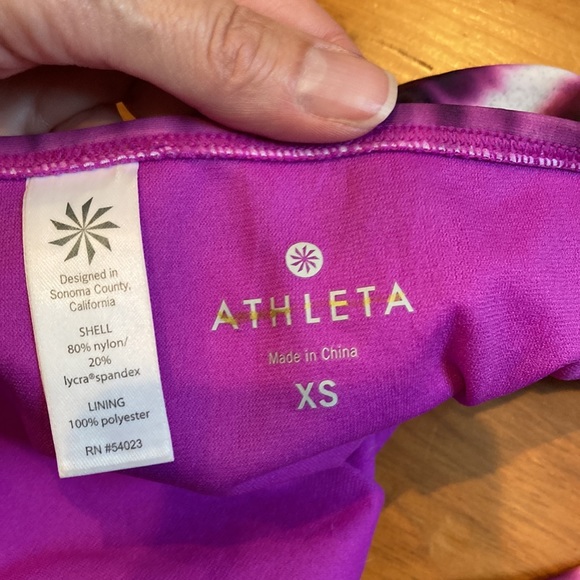 ATHLETA XS Jazz Del Mar Shirred Bottoms Swim Bikini - Picture 4 of 4